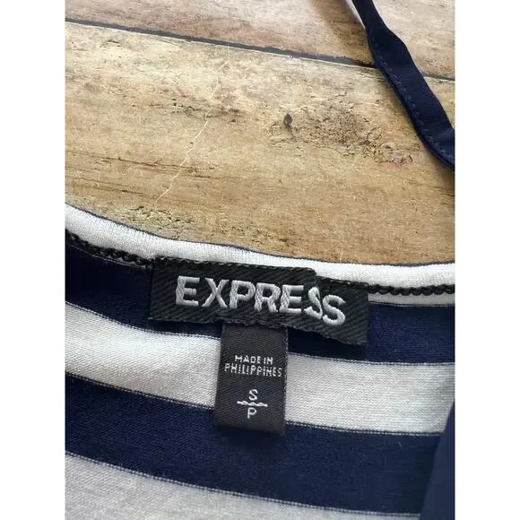 Express Striped Camisole Tank Top Navy White Size Small - Picture 7 of 8